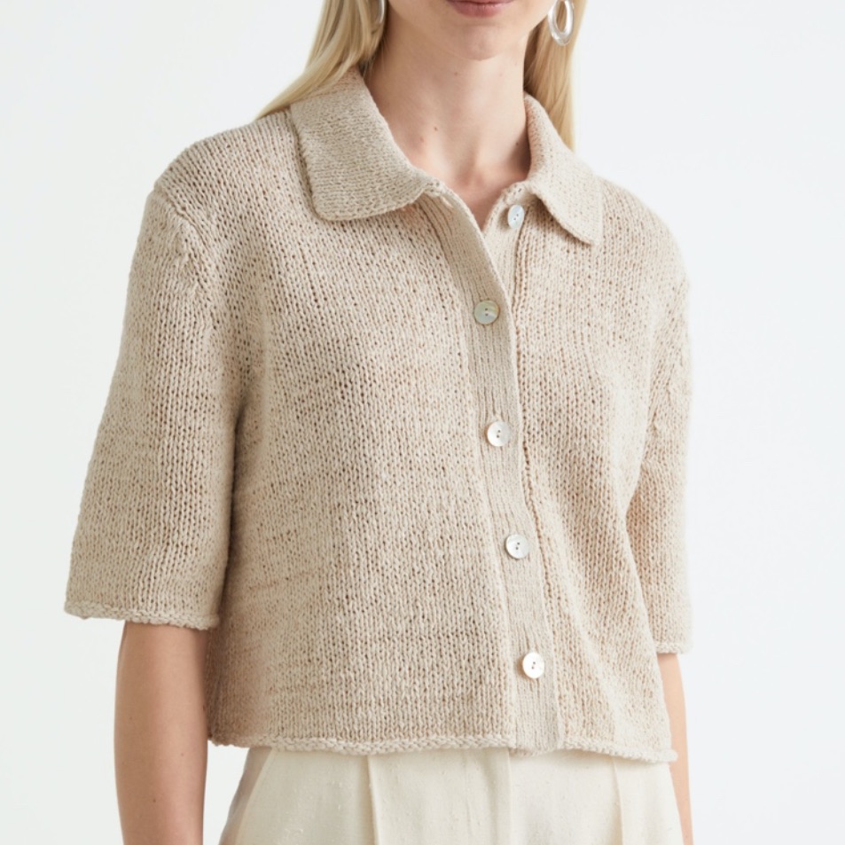 & Other Stories Collared Boxy Cardigan